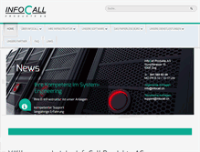 Tablet Screenshot of infocall.ch